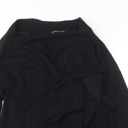 TU Womens Black  Knit Cardigan Jumper Size 10