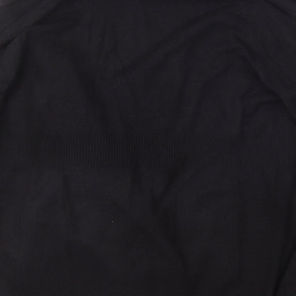 TU Womens Black  Knit Cardigan Jumper Size 10