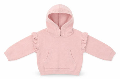 Front view of George girls’ pink jumper one size - hoodie
