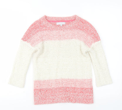 Womens UK Size 10 Red Herring Pink Pullover Jumper