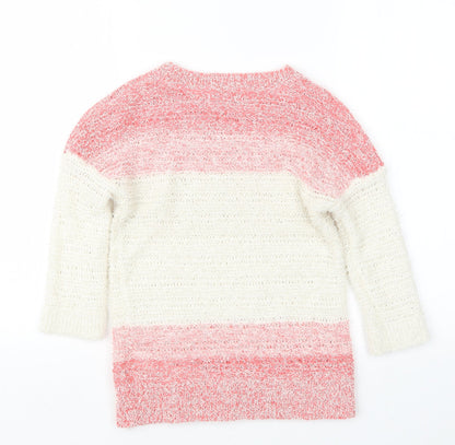 Womens UK Size 10 Red Herring Pink Pullover Jumper