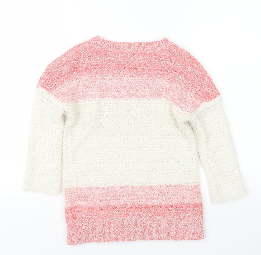 Womens UK Size 10 Red Herring Pink Pullover Jumper