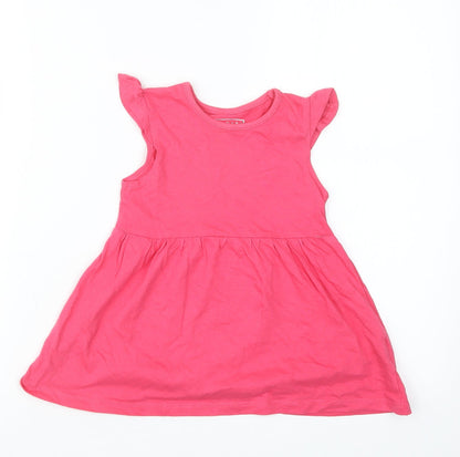 Primark Girls Pink   T-Shirt Dress  Size 12-18 Months