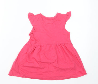 Primark Girls Pink   T-Shirt Dress  Size 12-18 Months