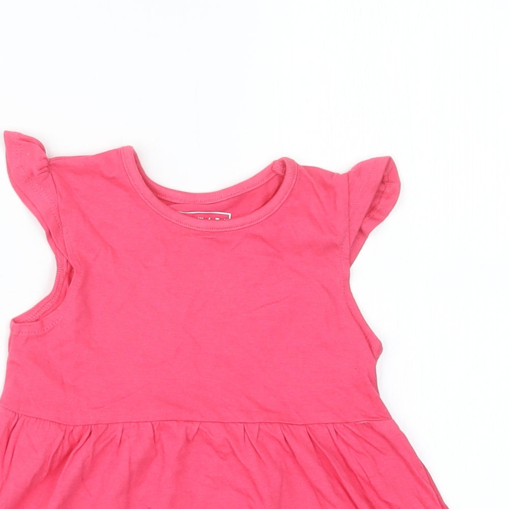 Primark Girls Pink   T-Shirt Dress  Size 12-18 Months