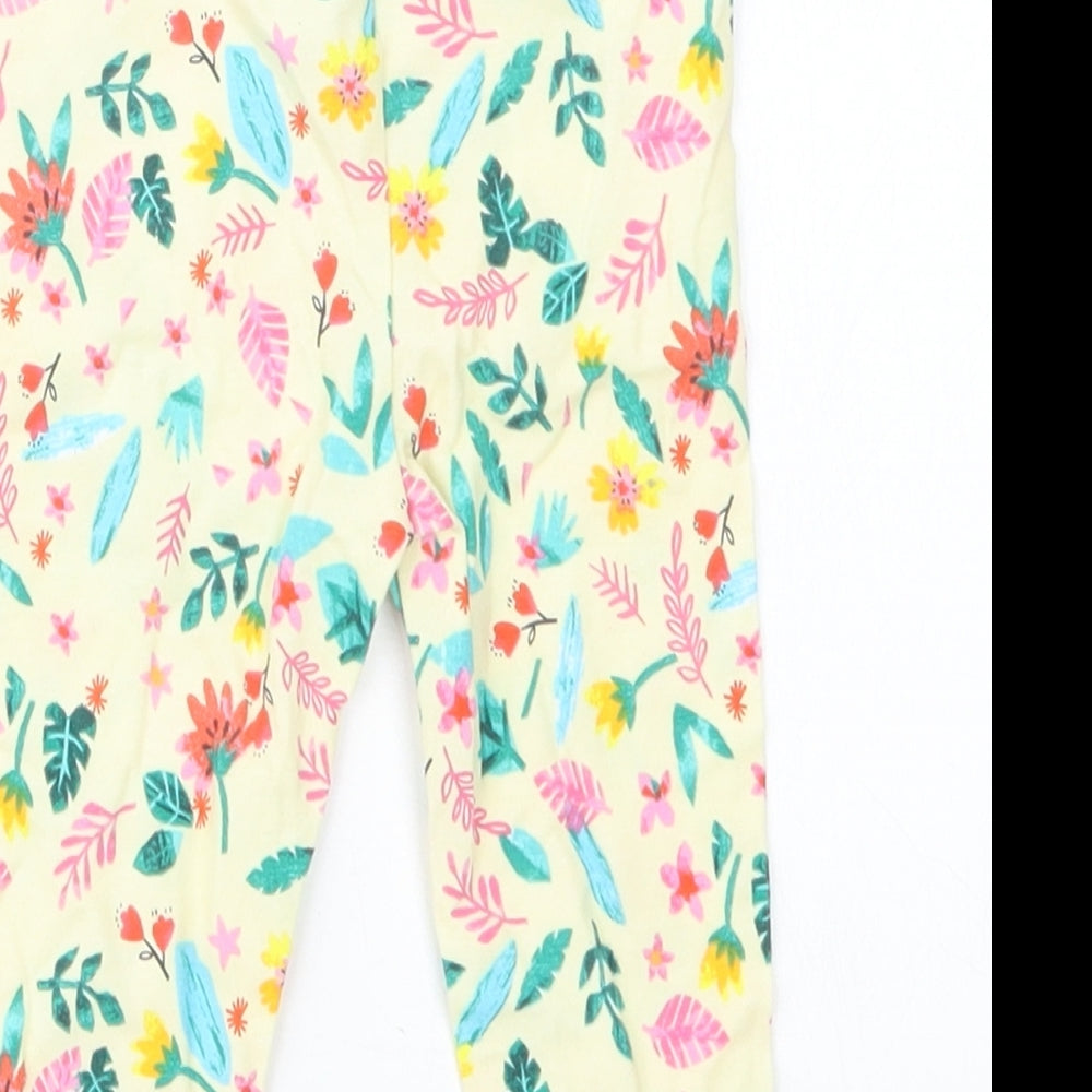 George Girls Ivory Geometric  Cargo Trousers Size 6-9 Months