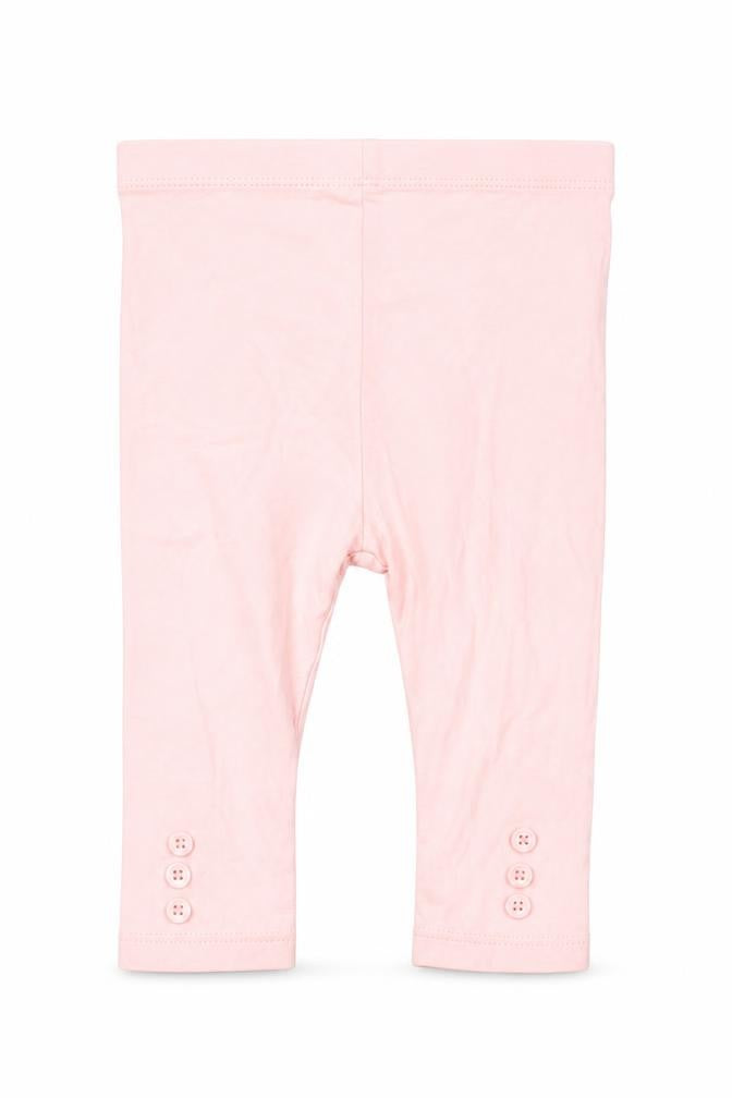 Front view of Tu girls’ pink capri trousers, size 6-9, months