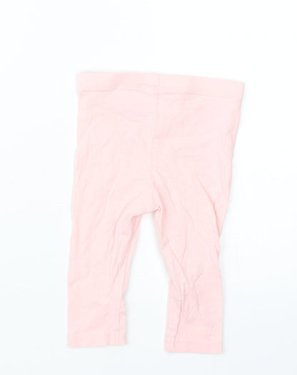 TU Girls Pink   Capri Trousers Size 6-9 Months