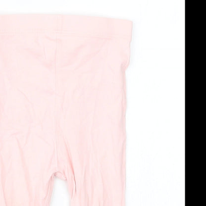 TU Girls Pink   Capri Trousers Size 6-9 Months