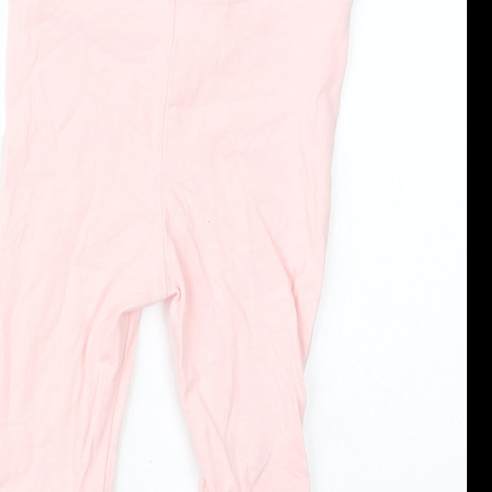TU Girls Pink   Capri Trousers Size 6-9 Months