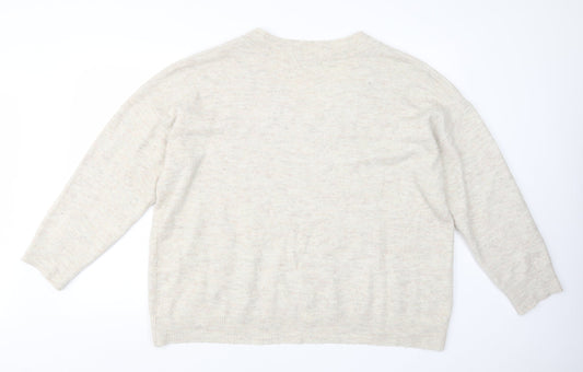 George Womens Beige  Knit Pullover Jumper Size XL