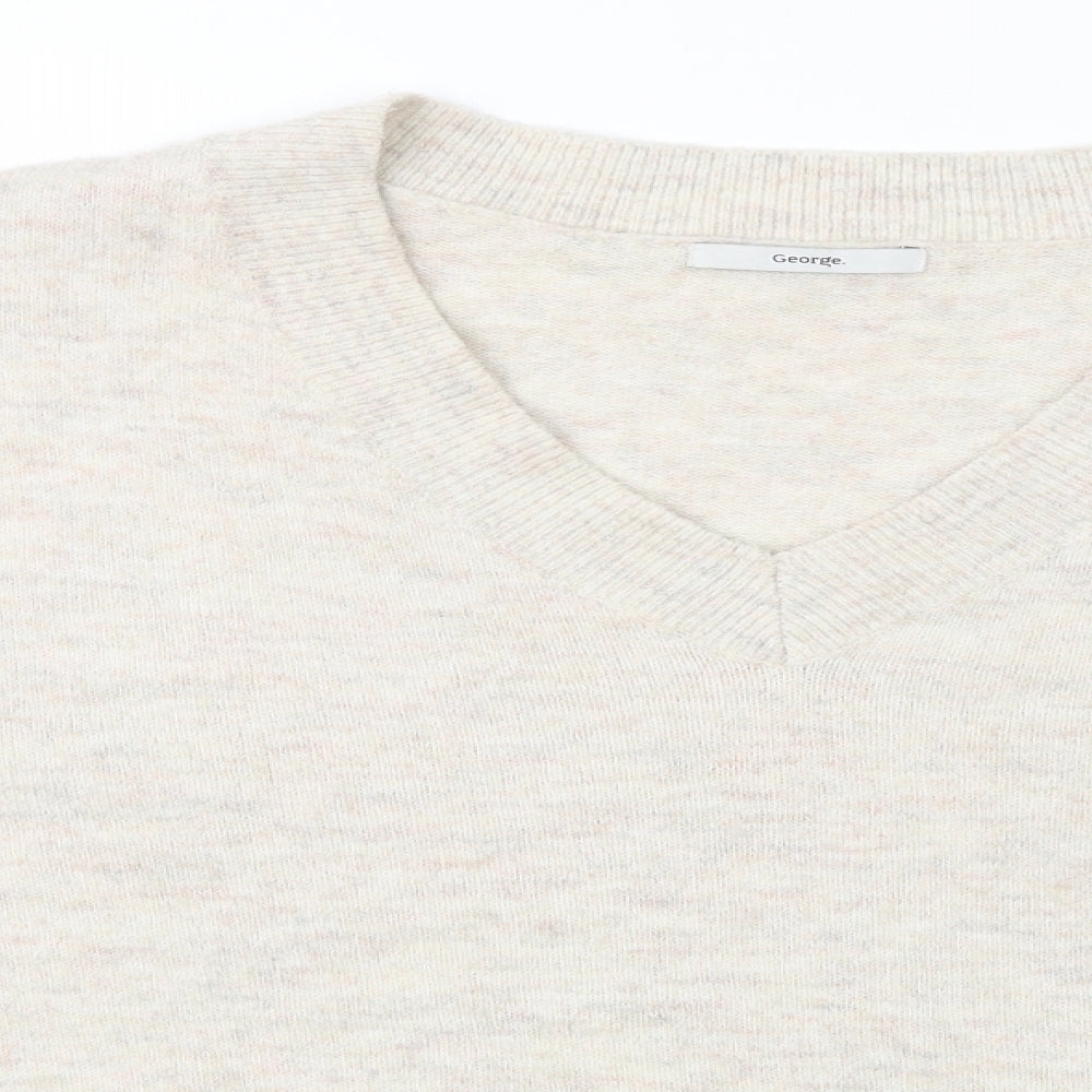 George Womens Beige  Knit Pullover Jumper Size XL