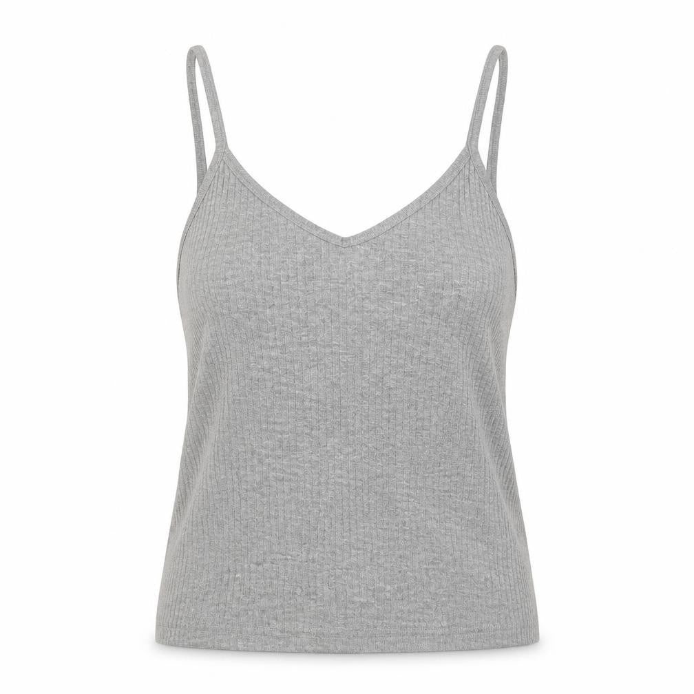 Womens UK Size 8 Topshop Grey Basic T-Shirt