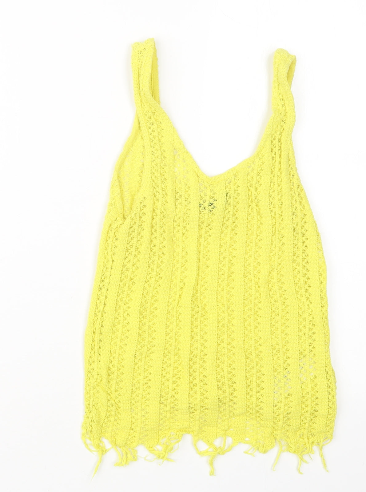 Womens UK Size 10 Topshop Yellow Pullover Jumper