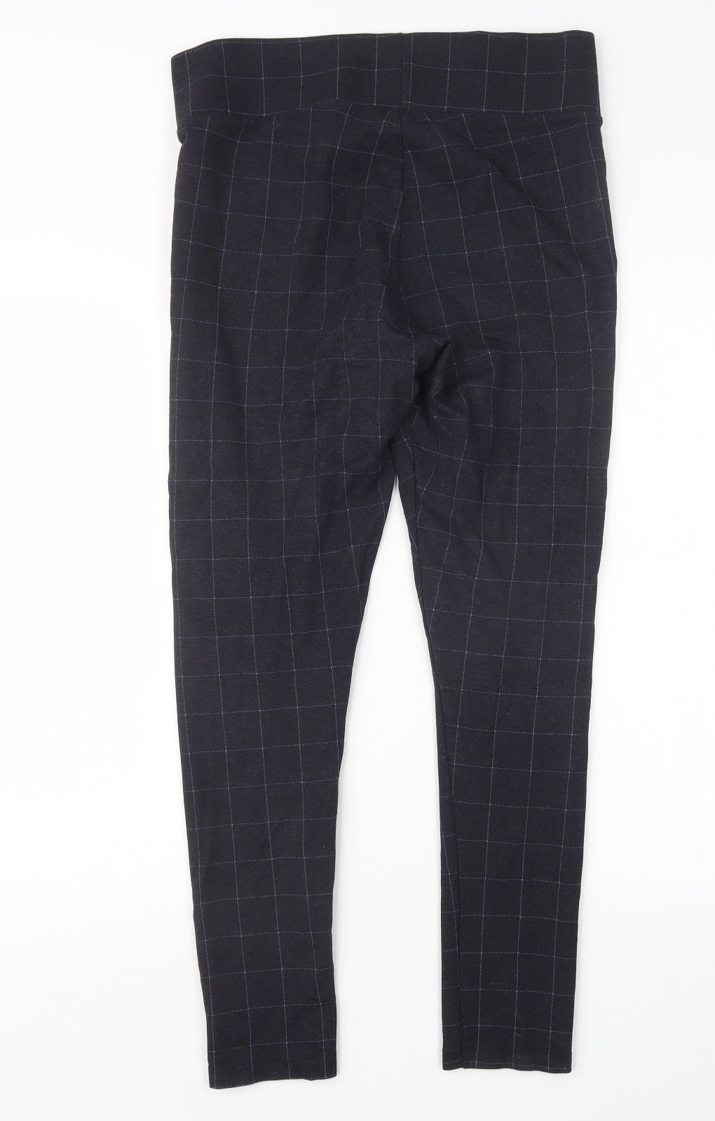Nutmeg Womens Blue Check  Trousers  Size 12 L27 in