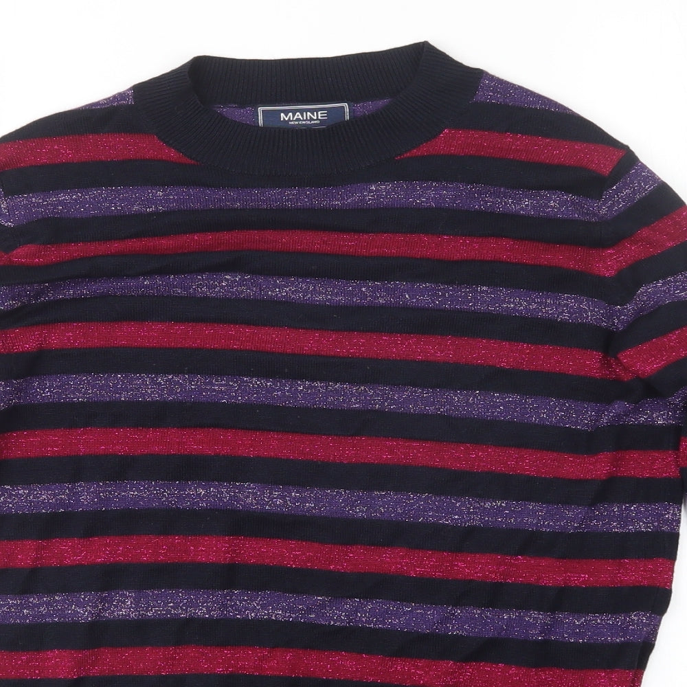 Womens UK Size 12 Maine Blue Pullover Jumper
