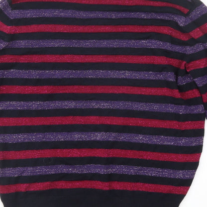 Womens UK Size 12 Maine Blue Pullover Jumper