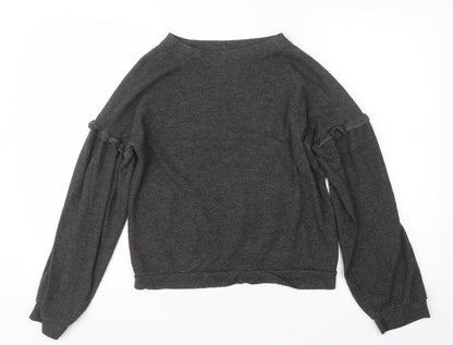 Womens UK Size 6 Love to Lounge Grey Pullover Jumper