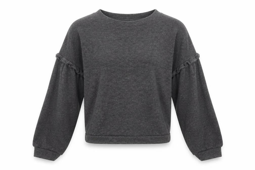 Womens UK Size 6 Love to Lounge Grey Pullover Jumper
