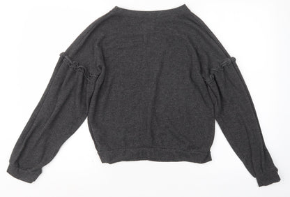 Womens UK Size 6 Love to Lounge Grey Pullover Jumper