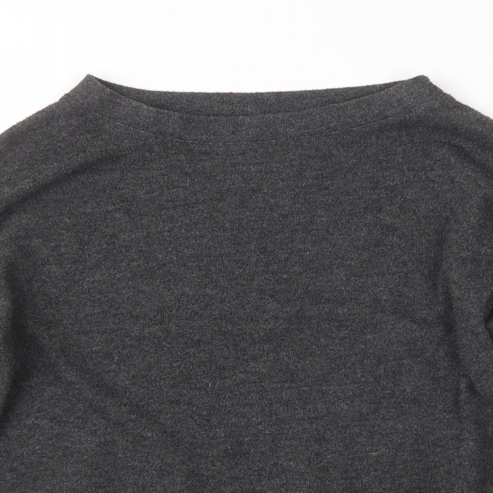 Womens UK Size 6 Love to Lounge Grey Pullover Jumper