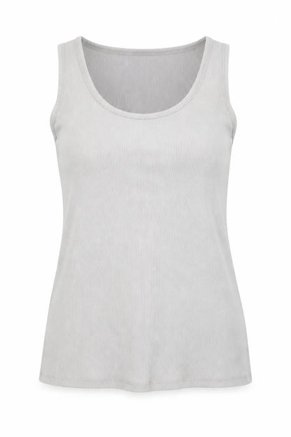 Womens UK Size 14 Love Label Grey Basic Tank