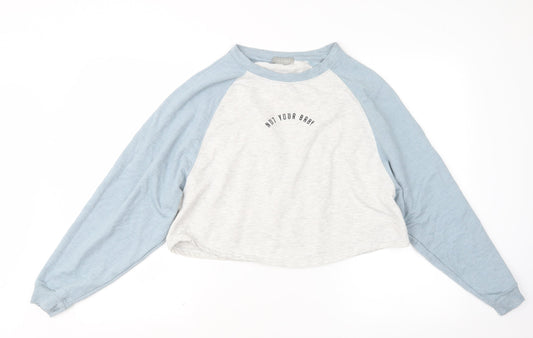 Womens UK Size S New Look Grey Pullover Jumper