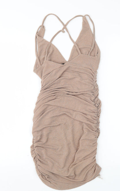 Missguided Womens Beige   Mini  Size 8