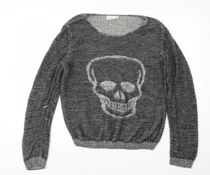 Womens UK Size 10 New Look Grey Pullover Jumper