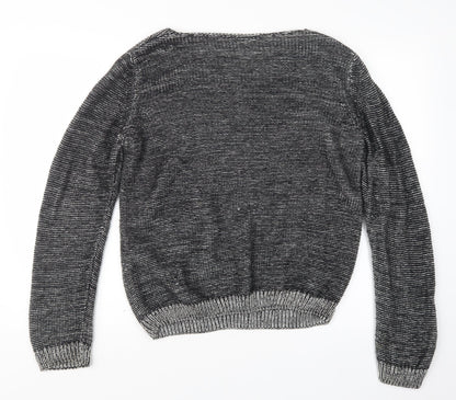 Womens UK Size 10 New Look Grey Pullover Jumper