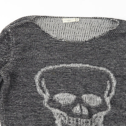Womens UK Size 10 New Look Grey Pullover Jumper