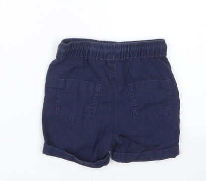 George Boys Blue   Cropped Trousers Size 12-18 Months