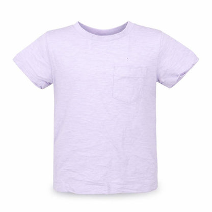 Front view of Next boys’ purple basic t-shirt, size 2-3, years