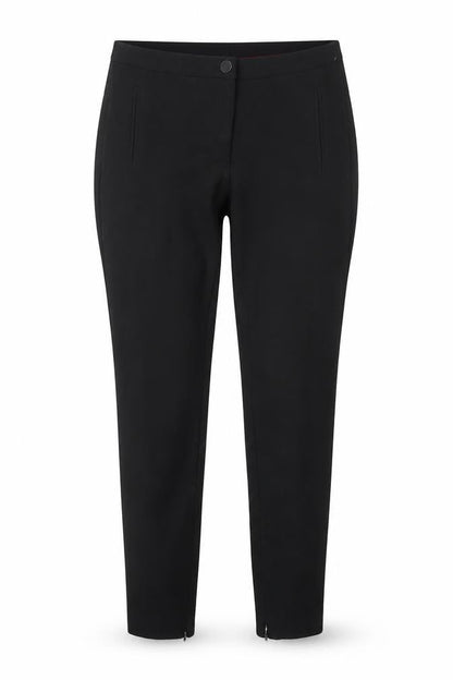 Front view of Dalia women’s black trousers, size UK 10, 27-inch leg