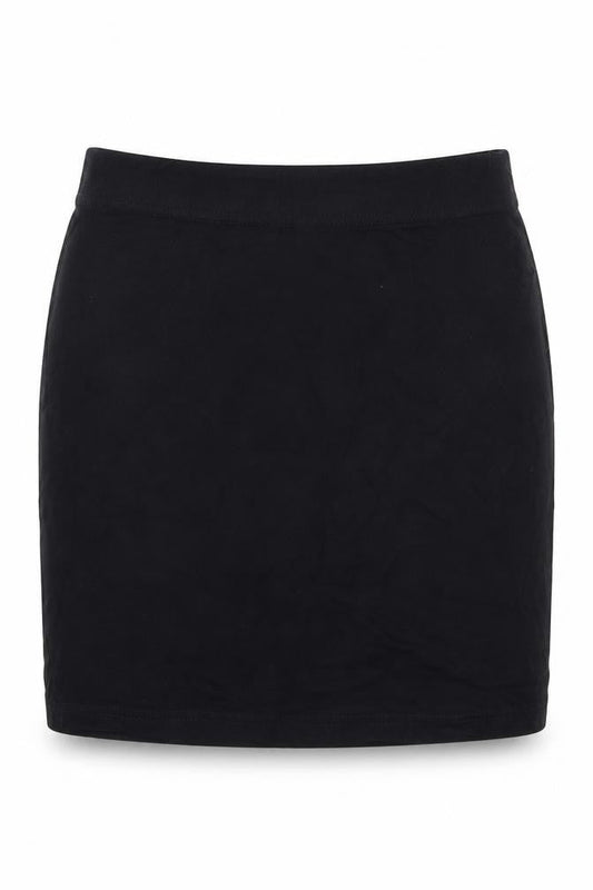 Front view of Select women’s black straight & pencil skirt, size UK 10