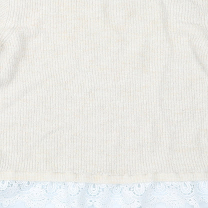 George Womens Beige  Knit Pullover Jumper Size 16