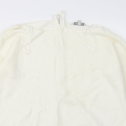 Womens UK Size M Peacocks Ivory Pullover Jumper