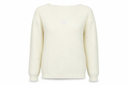 Womens UK Size S Boohoo Ivory Pullover Jumper