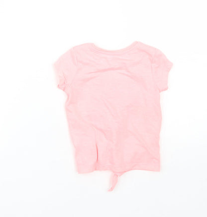 Disney Girls Pink   Basic T-Shirt Size 9-12 Months  - Minnie Mouse