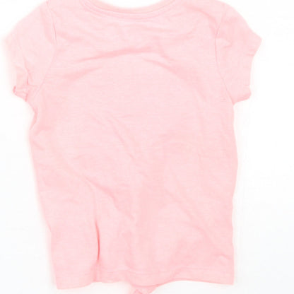 Disney Girls Pink   Basic T-Shirt Size 9-12 Months  - Minnie Mouse