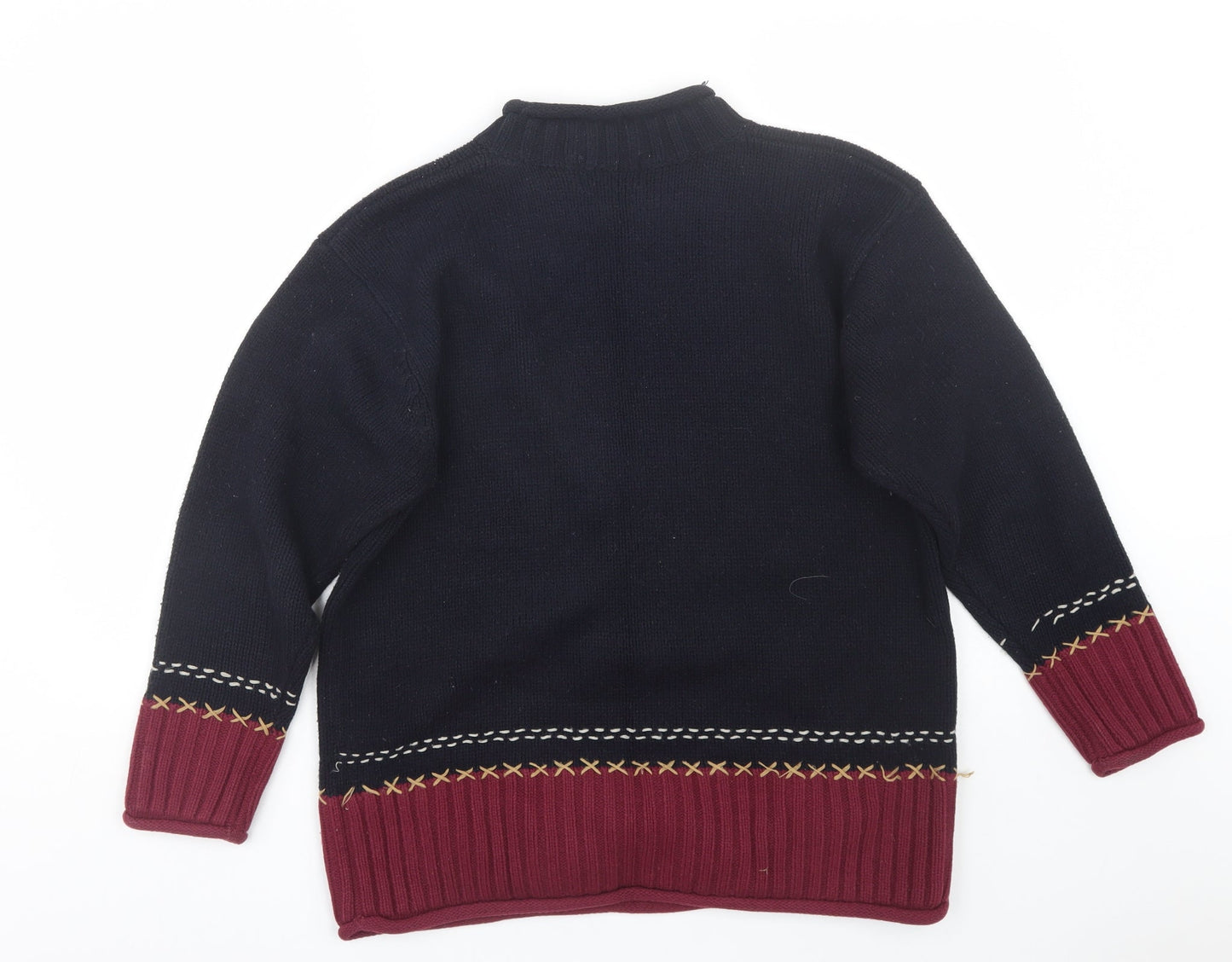 Womens UK Size M Neutral Territory Black Pullover Jumper