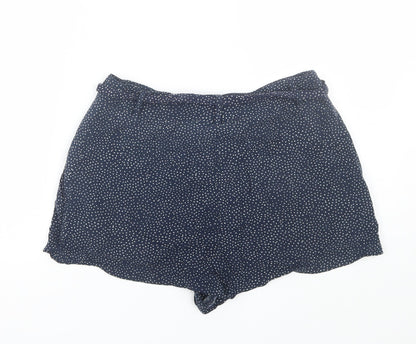 H&M Womens Blue Polka Dot  Cut-Off Shorts Size 8