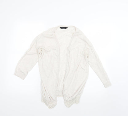 Womens UK Size 10 Dorothy Perkins Beige Cardigan Jumper