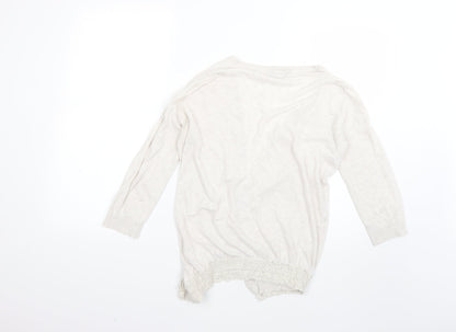 Womens UK Size 10 Dorothy Perkins Beige Cardigan Jumper