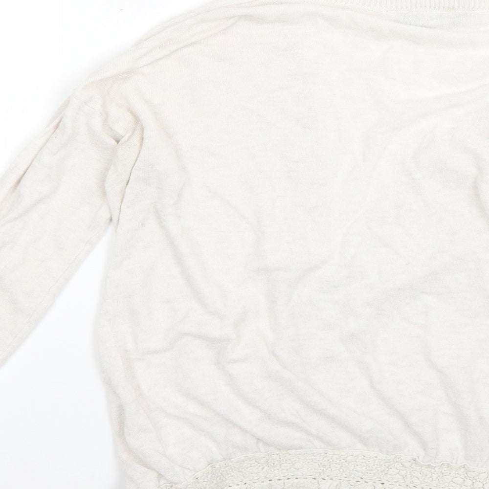 Womens UK Size 10 Dorothy Perkins Beige Cardigan Jumper