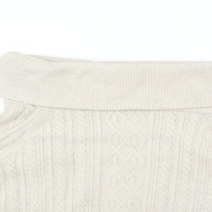 Womens UK Size M H&M Beige Pullover Jumper