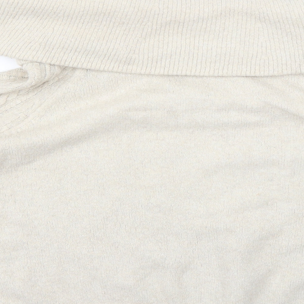 Womens UK Size M H&M Beige Pullover Jumper