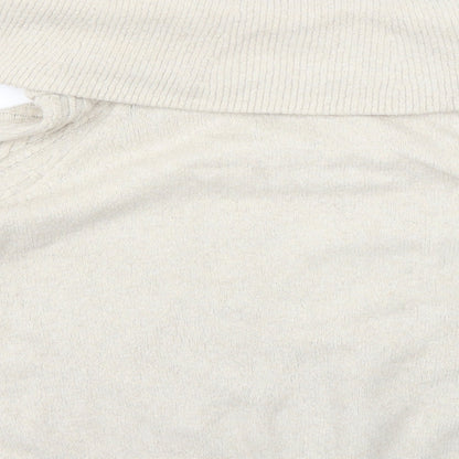 Womens UK Size M H&M Beige Pullover Jumper