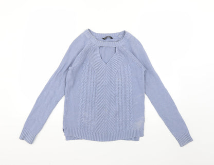 Womens UK Size 8 Select Blue Pullover Jumper