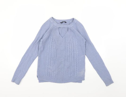 Womens UK Size 8 Select Blue Pullover Jumper